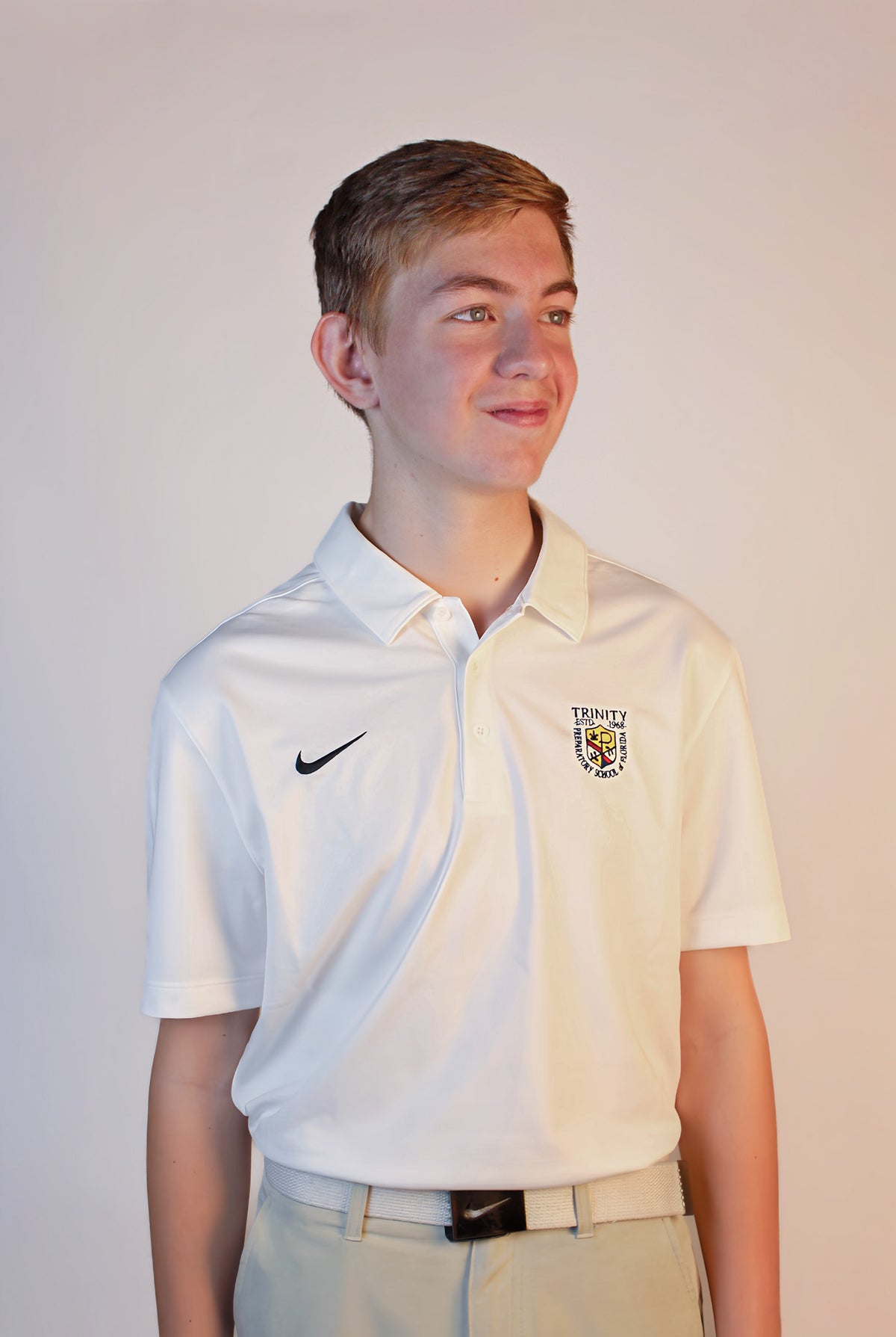 Youth White Uniform Collared Shirt
