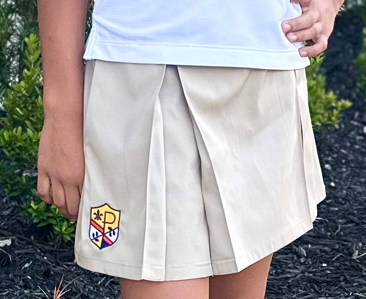 Khaki Uniform Skorts