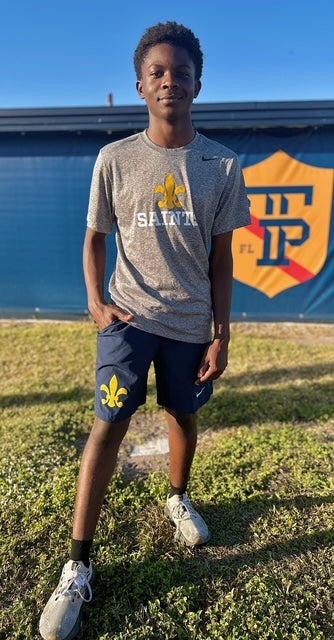 Men's Grey T-Shirt (Fleur de Lis)